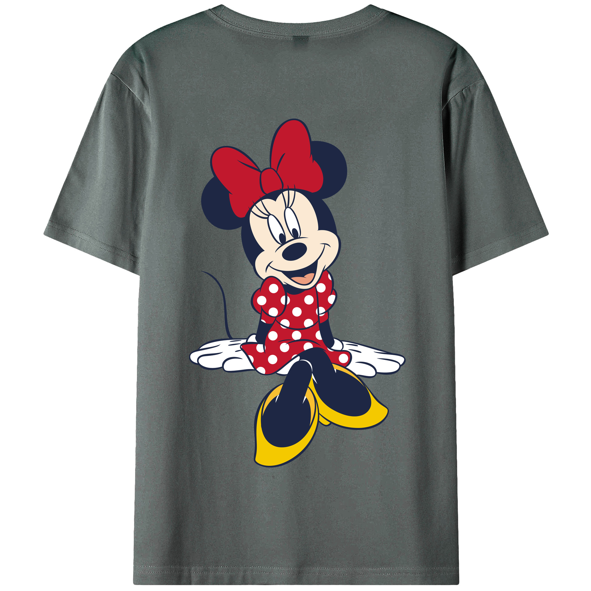 （画像用） ミッキーマウス Mickey Mouse 綿100％半袖Tシャツ（背面プリント）